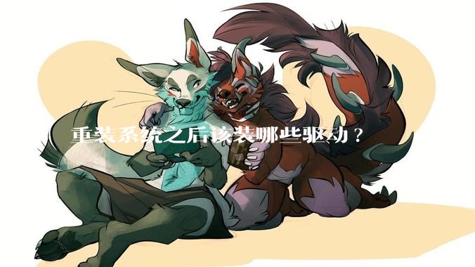 重装系统之后该装哪些驱动?