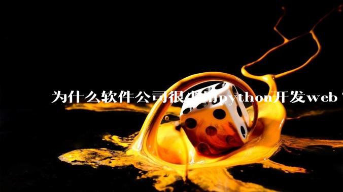 为什么软件公司很少用python开发web?